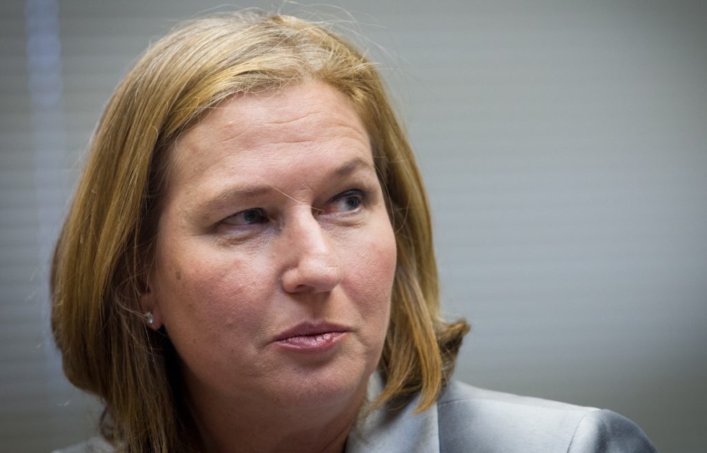 Hatnua leader Tzipi Livni has joined forces with Isaac Herzog of Labor to form a joint slate in upcoming Israeli elections. (Miriam Alster/Flash90) 