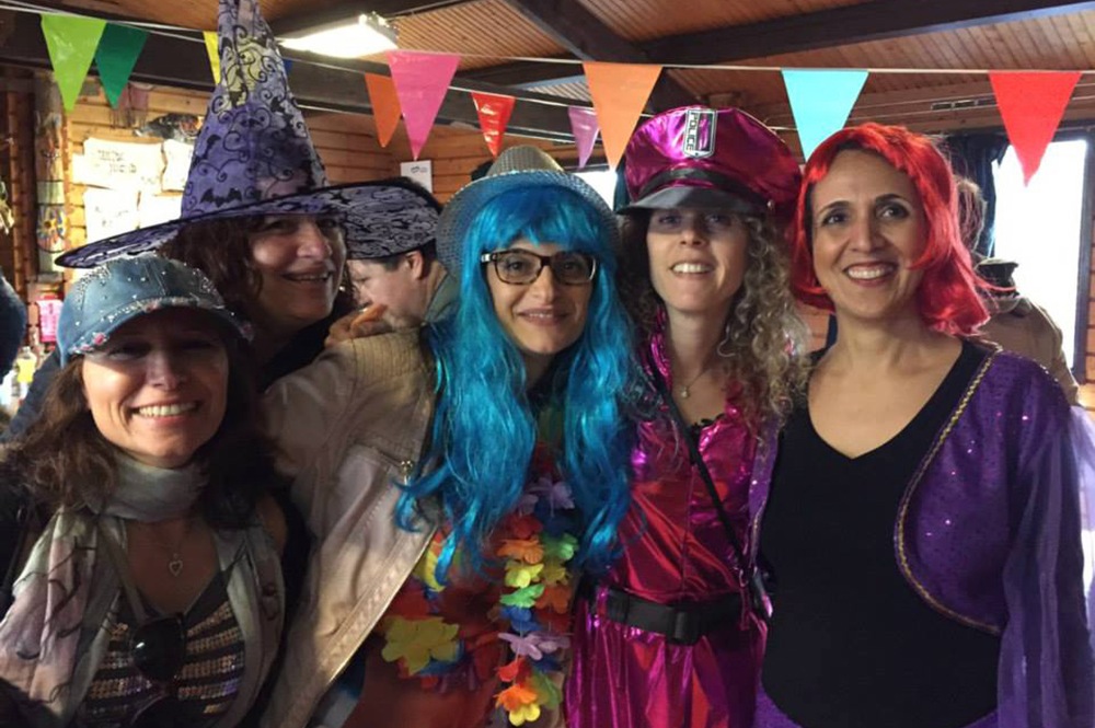 Israelis in the Netherlands celebrating the holiday of Purim at an event organized by the Dutch Israeli scouts movement, Hatsofim. (Courtesy of Hatsofim)