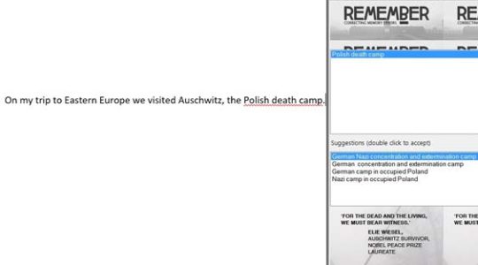 Auschwitz Sets the Record Straight With This New "Polish Death Camp" Plug-In