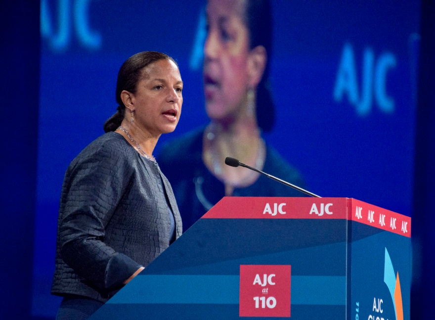 National Security Adviser Susan Rice speaks to the American Jewish Committee's annual Washington conference on June 6 2016. (Ron Sachs)