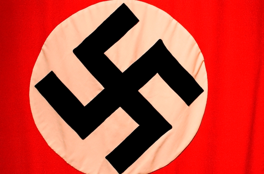 A Nazi flag (Hugh Rooney/Eye Ubiquitous/UIG via Getty Images)
