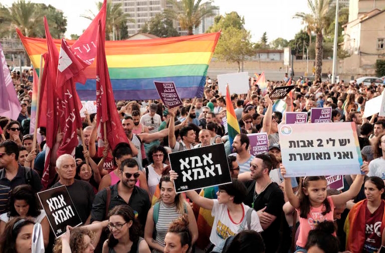 Thousands Rally In Israel For Same Sex Couples Who Want To Adopt