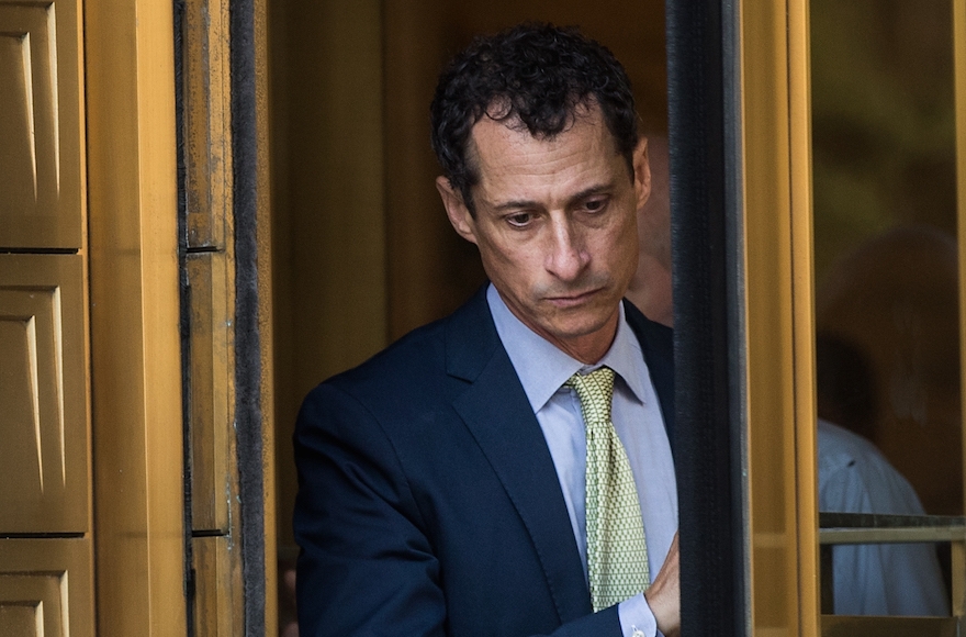 Anthony Weiner Sentenced To 21 Months In Prison Over Sexting Scandal Jewish Telegraphic Agency
