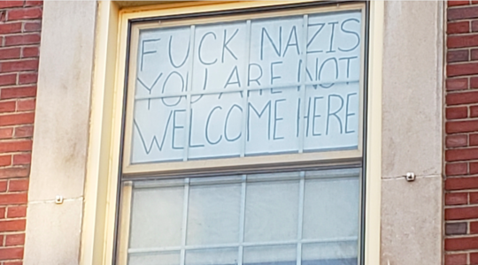 University of Massachusetts, nazi sign