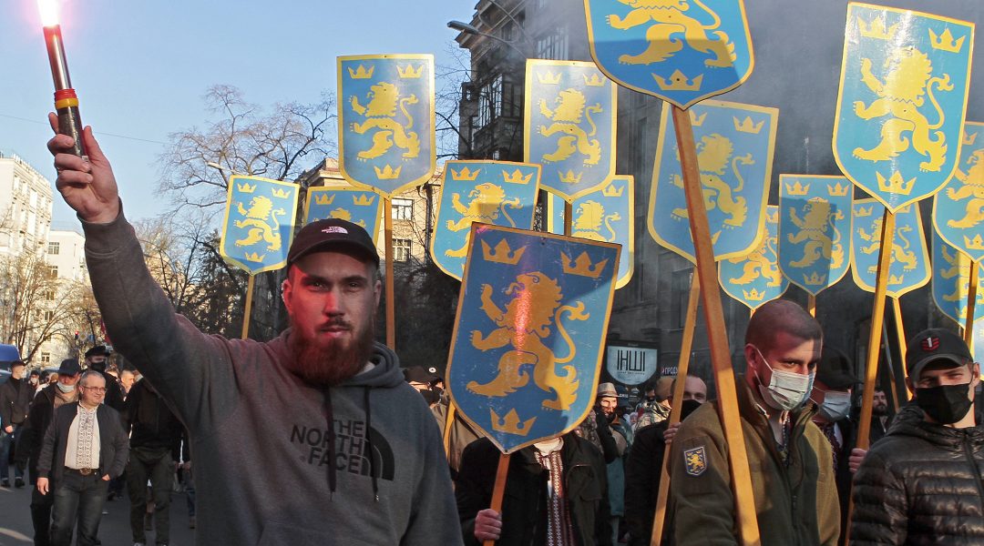 Hundreds in Ukraine attend marches celebrating Nazi SS soldiers ...