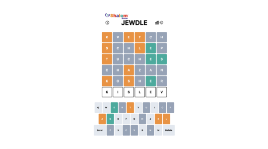 Jewdle word game