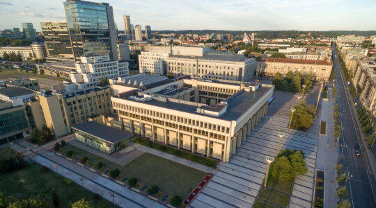 Lithuanian parliament and national library