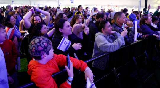 Pro-Israel Jewish students at a concert