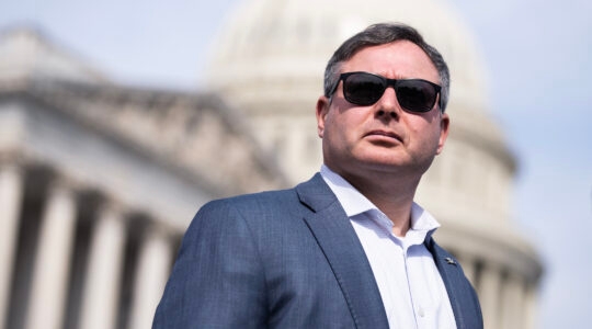 Eugene Vindman, Democratic candidate for Virginia's 7th Congressional District, attends a news conference to urge the House to pass the Senate National Security Aid Package, which includes aid to Ukraine, on Wednesday, March 13, 2024. (Tom Williams/CQ-Roll Call, Inc via Getty Images)