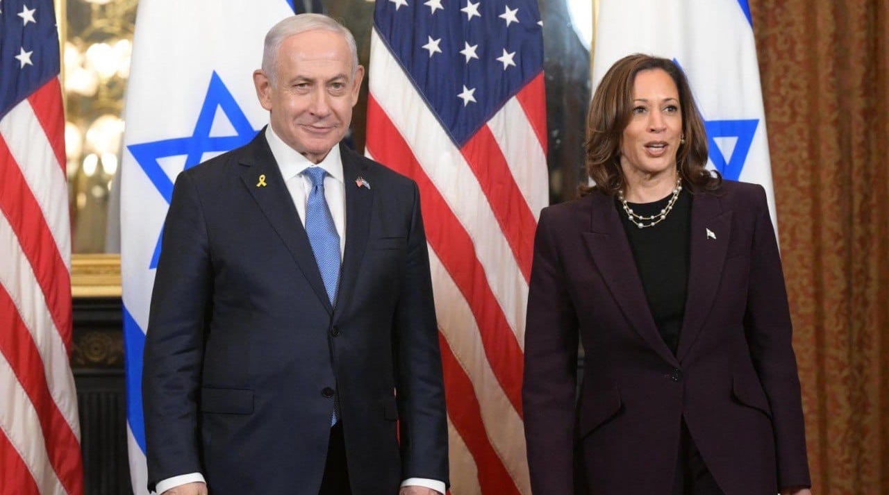 Kamala Harris says ‘I will not be silent’ about plight of Palestinians after meeting Benjamin Netanyahu