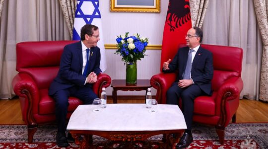 Israeli President Isaac Herzog and Albanian Prime Minister Edi Rama