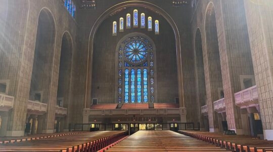 The main sanctuary at Temple Emanu-El.