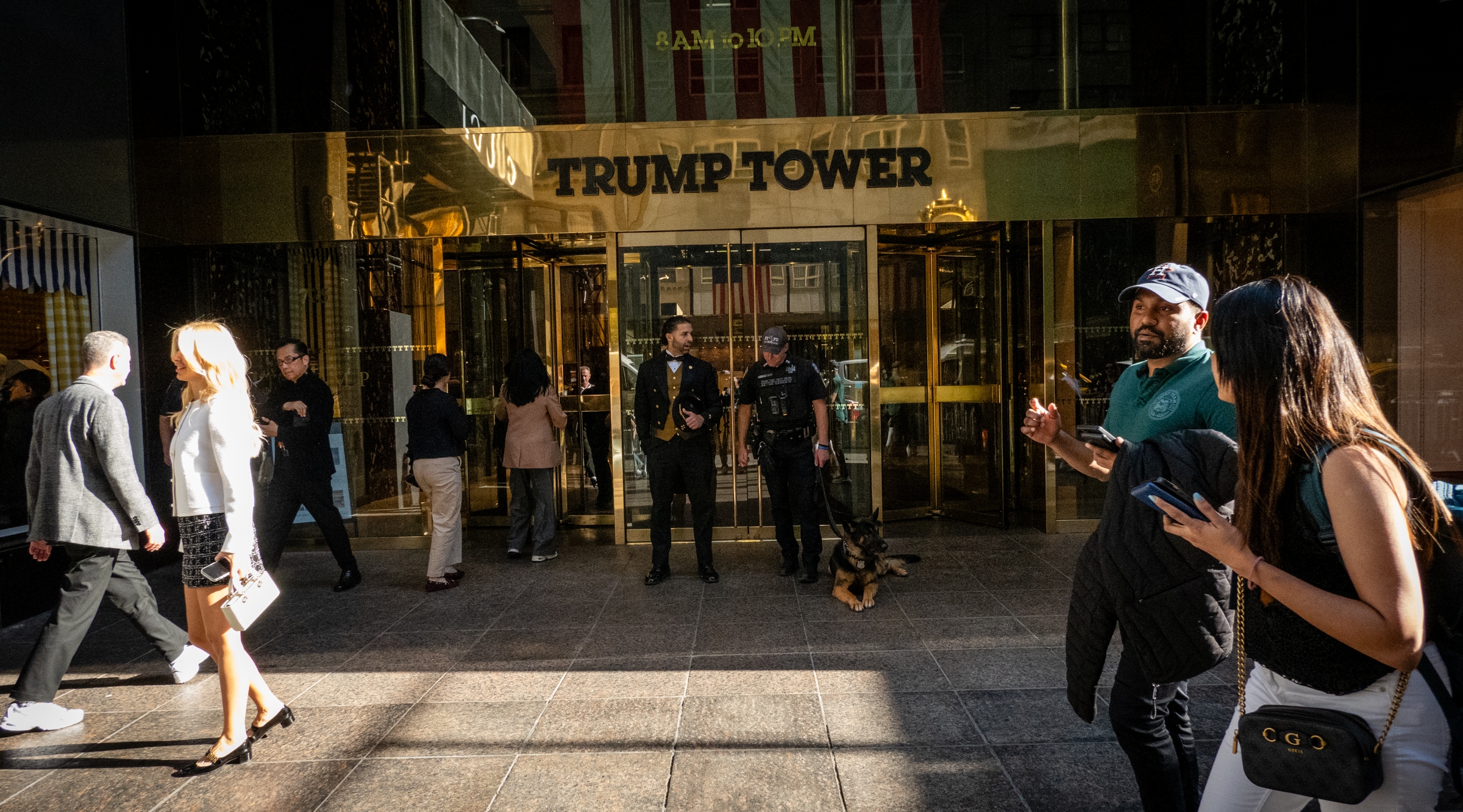 Trump Tower in midtown Manhattan, Nov. 6, 2024. (Luke Tress)