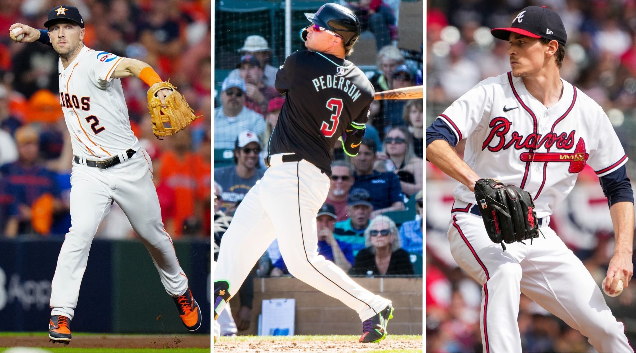 Alex Bregman, Joc Pederson and Max Fried