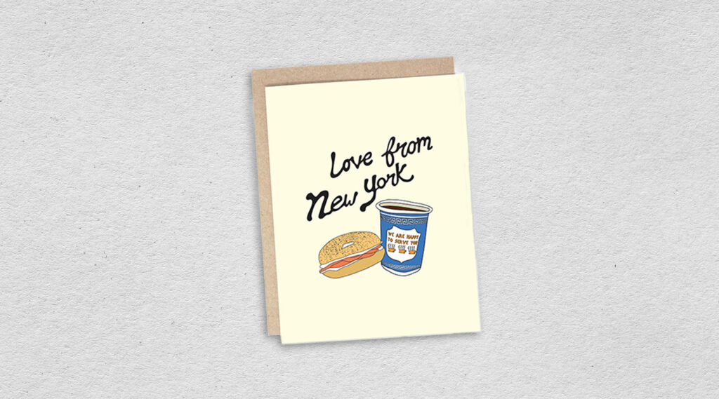 Love From NY Bagel Card