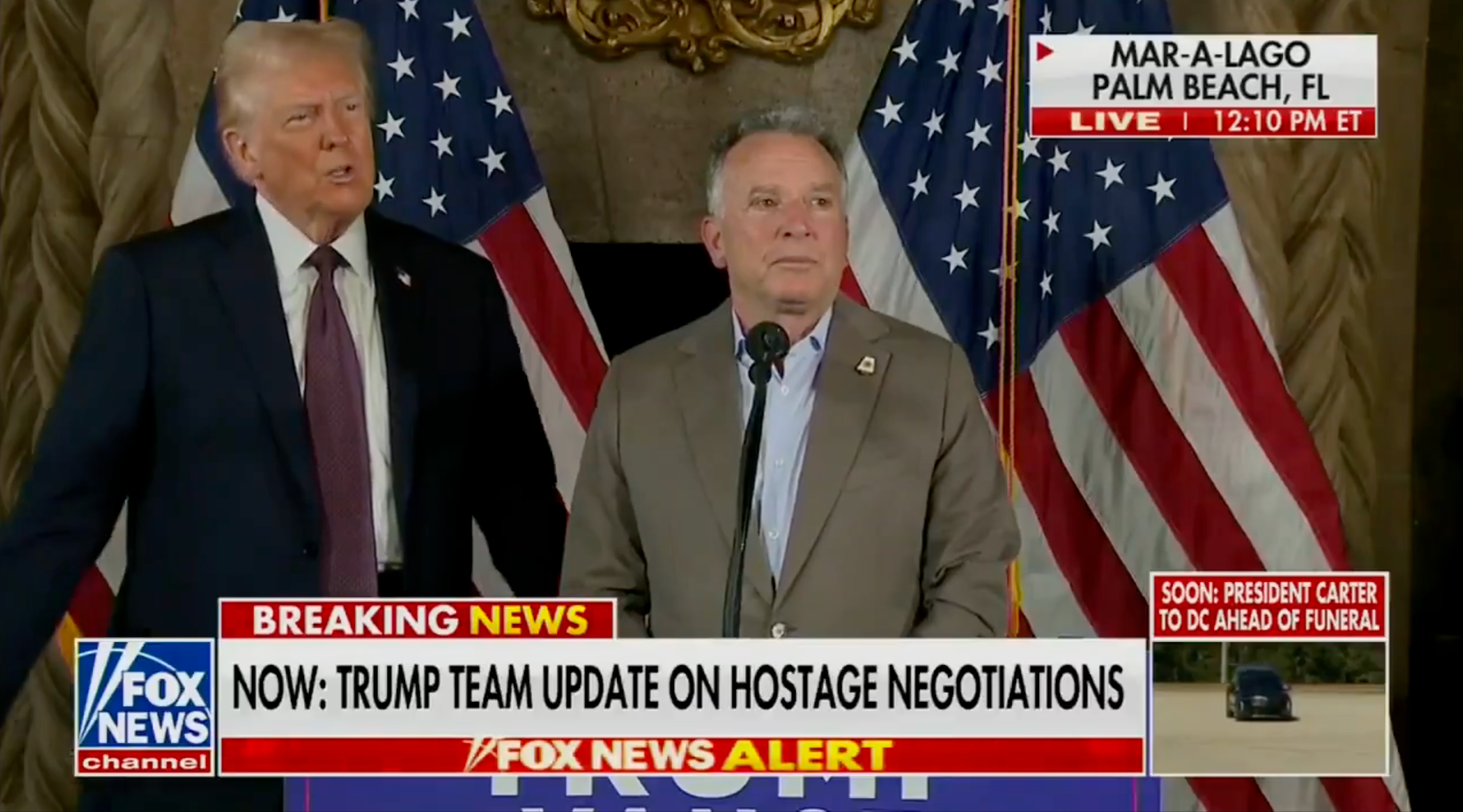 Trump again threatens ‘all hell will break out’ over hostages as envoy signals optimism on a deal