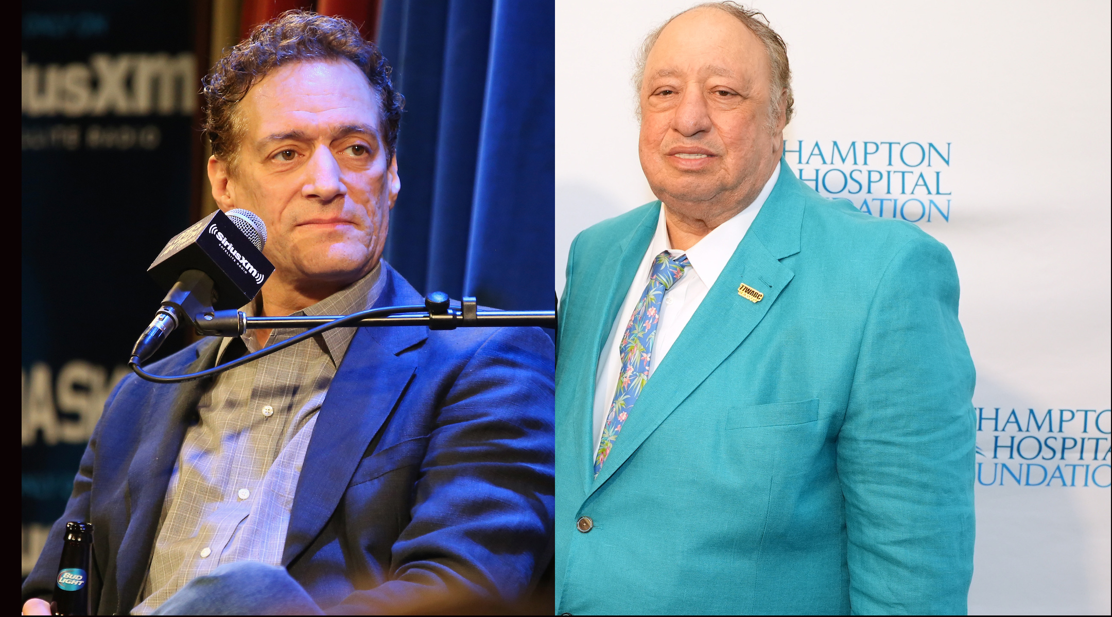 Anthony Cumia (right) and John Catsimatidis. (Getty Images)